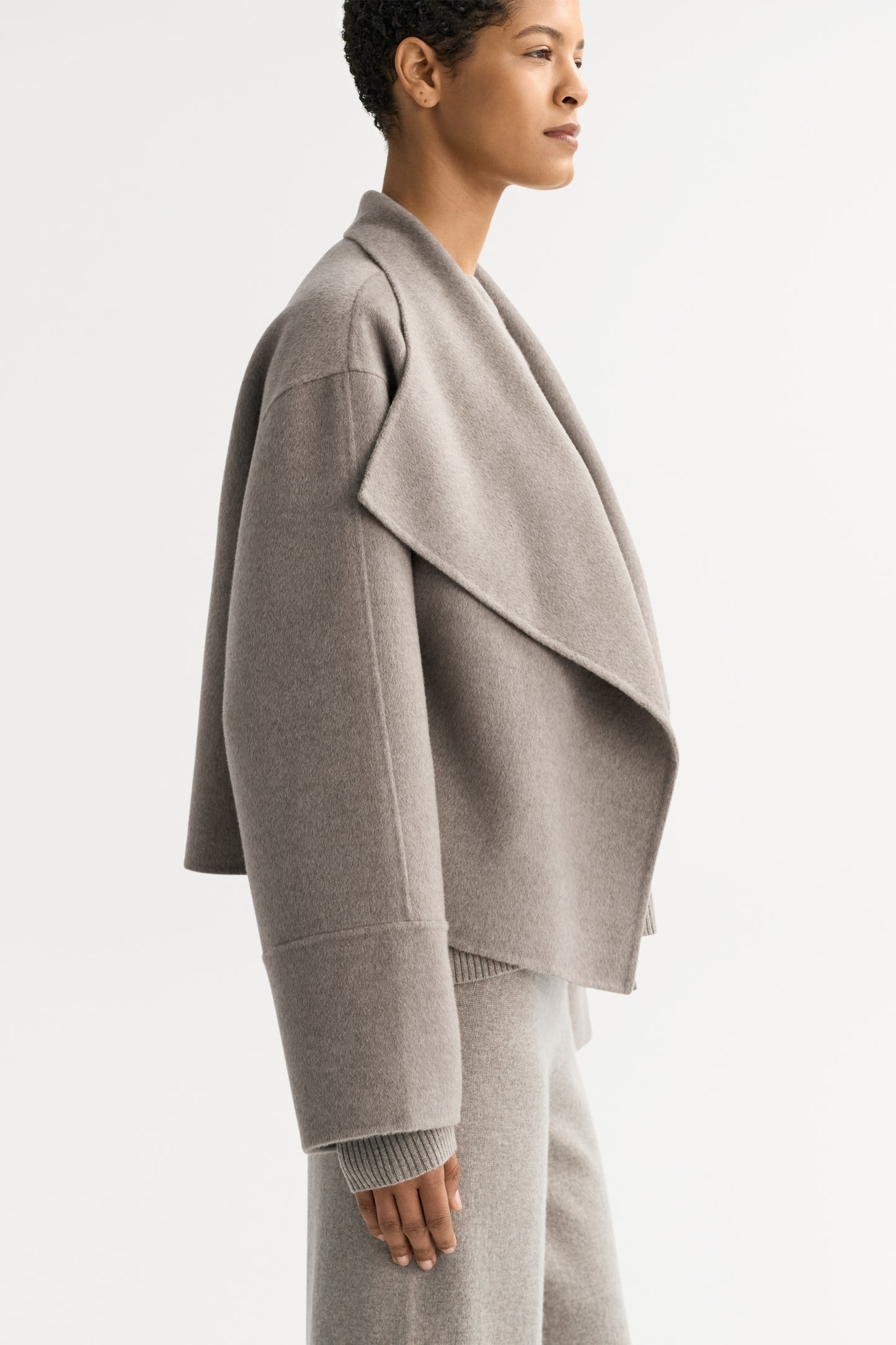 Short Coat in Greige