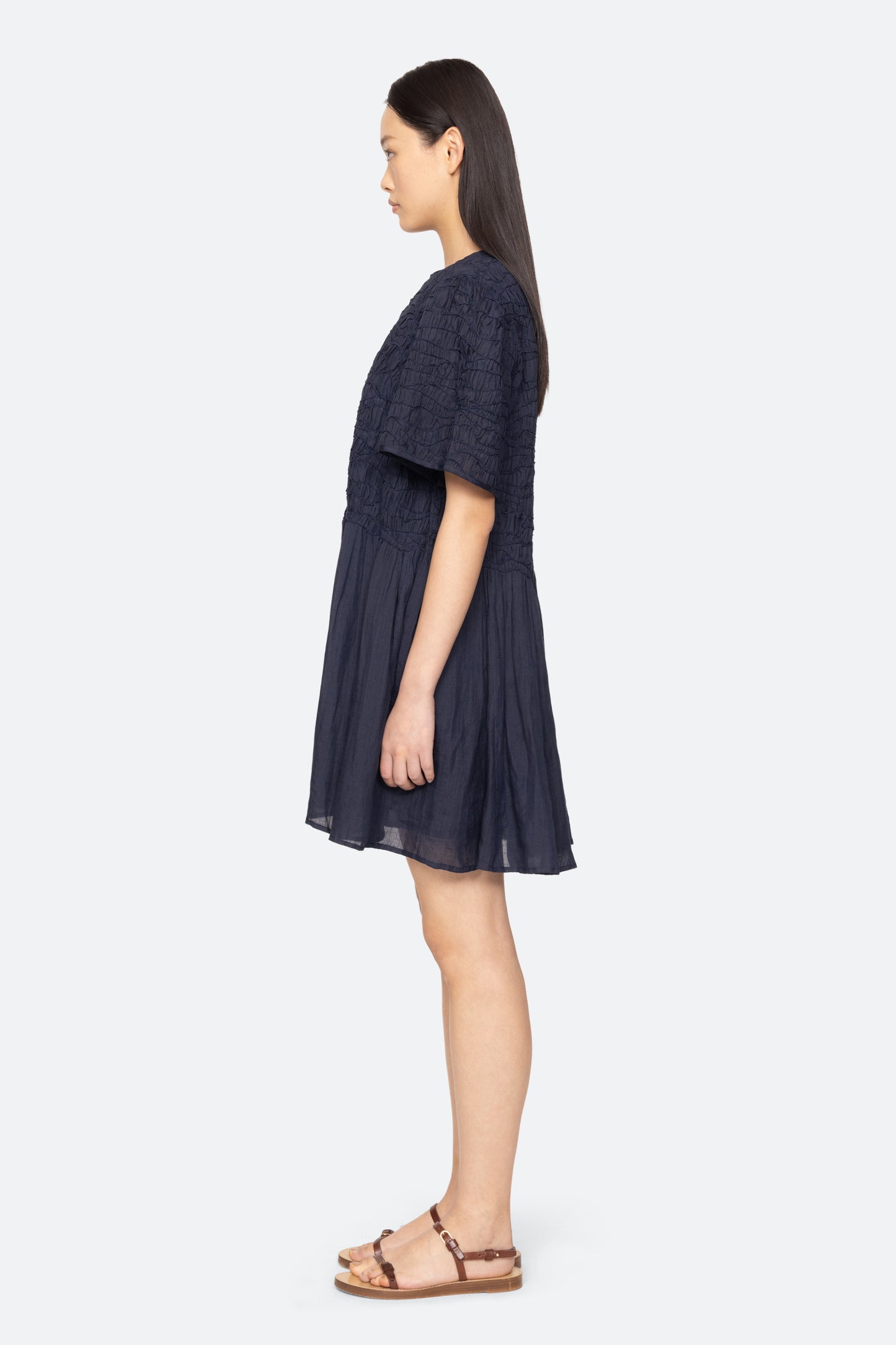 Imogen S/S Dress in Navy