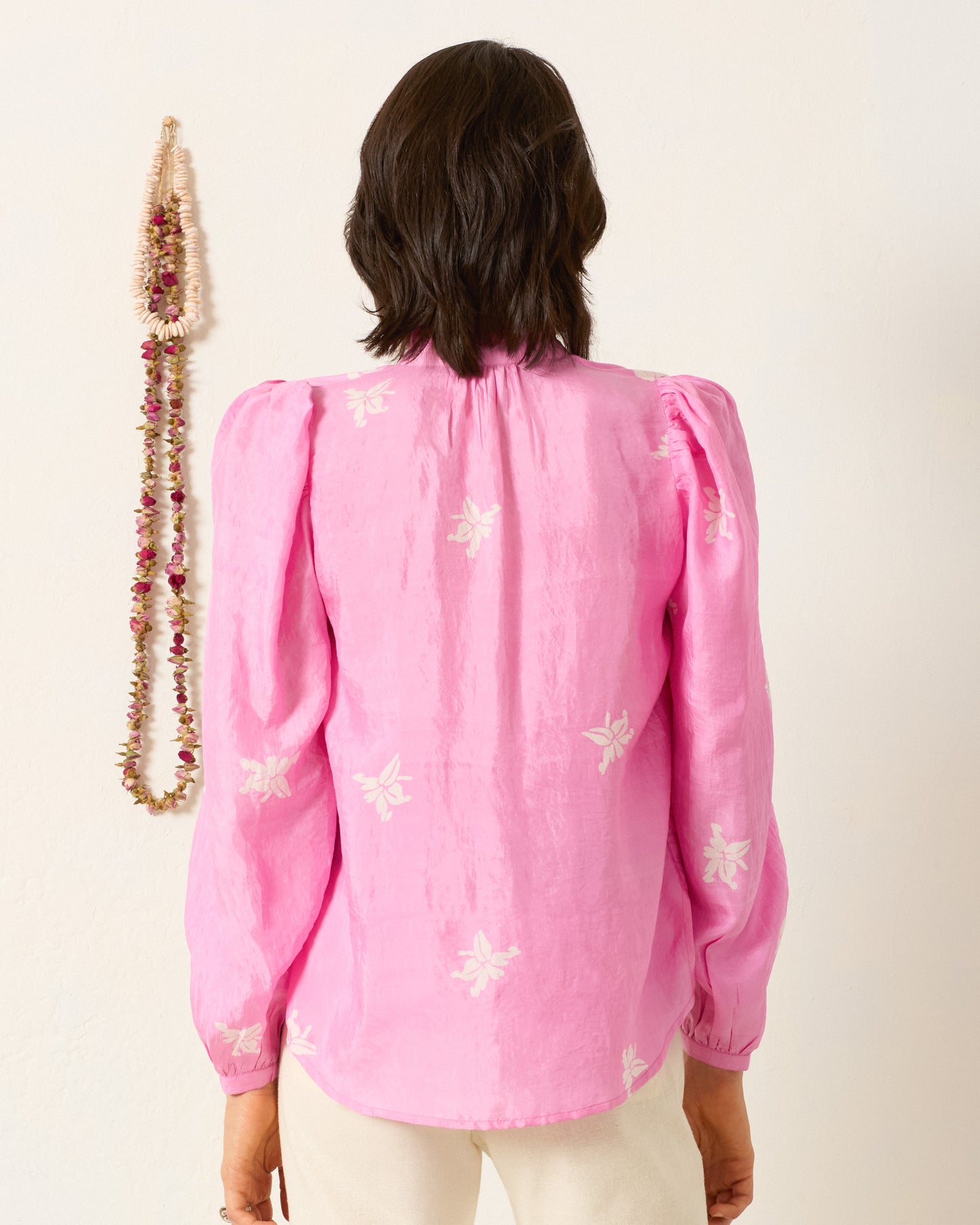 Annabel Pink Jasmine Shirt in Medium Pink