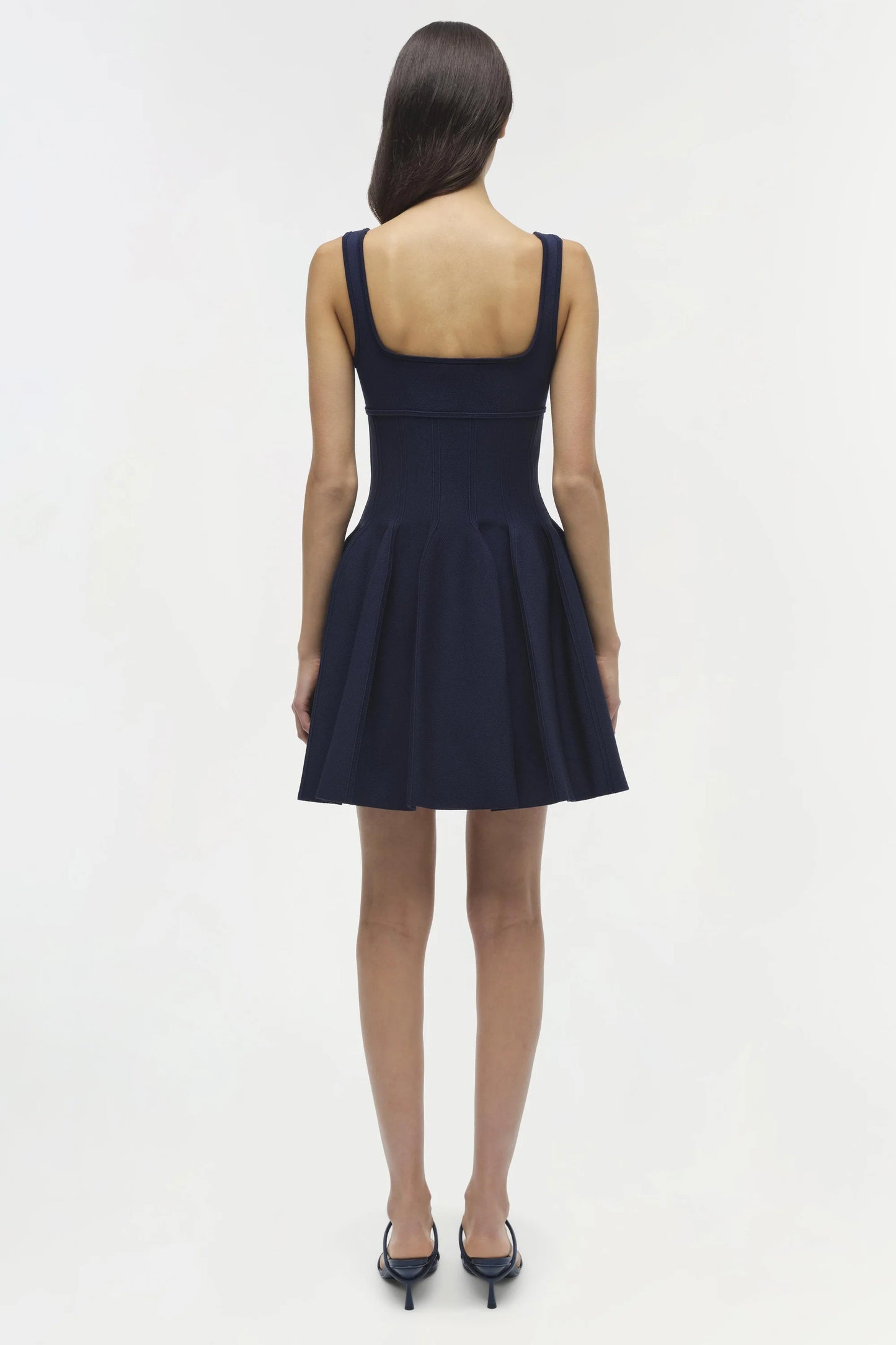 Elektra Knit Mini Dress in Midnight