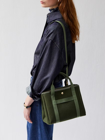 Traversée Whip Olive Flannel (S, M, or L)