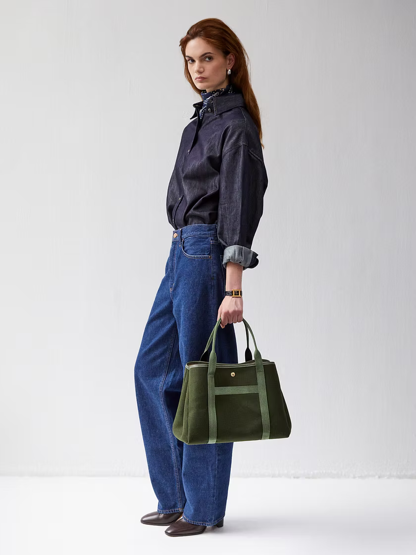 Traversée Whip Olive Flannel (S, M, or L)