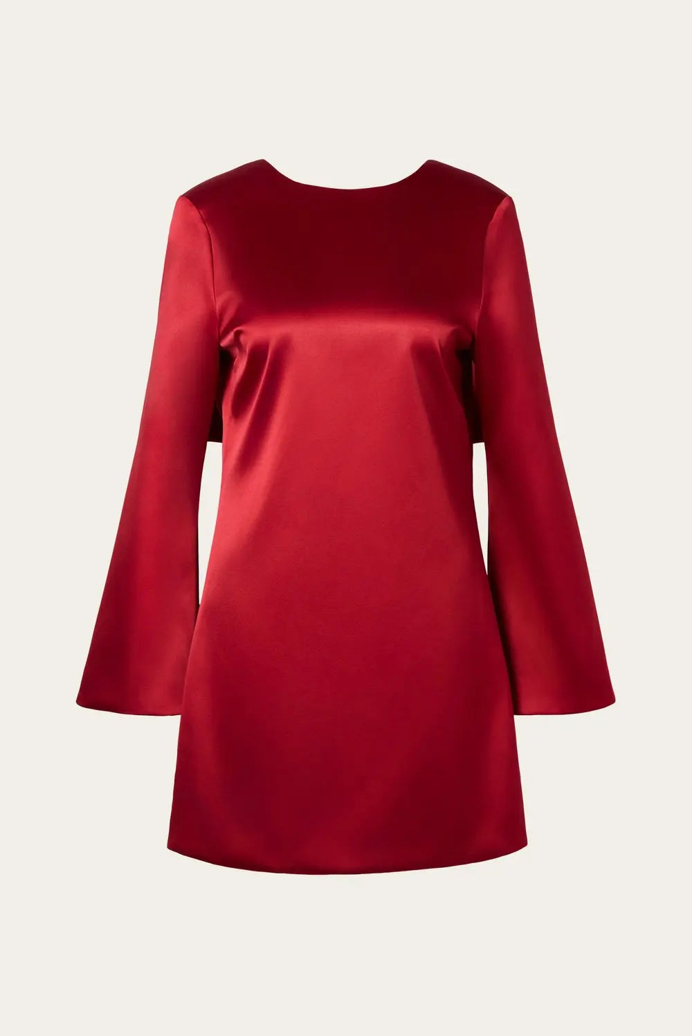 Elna Mini Dress in Deep Red