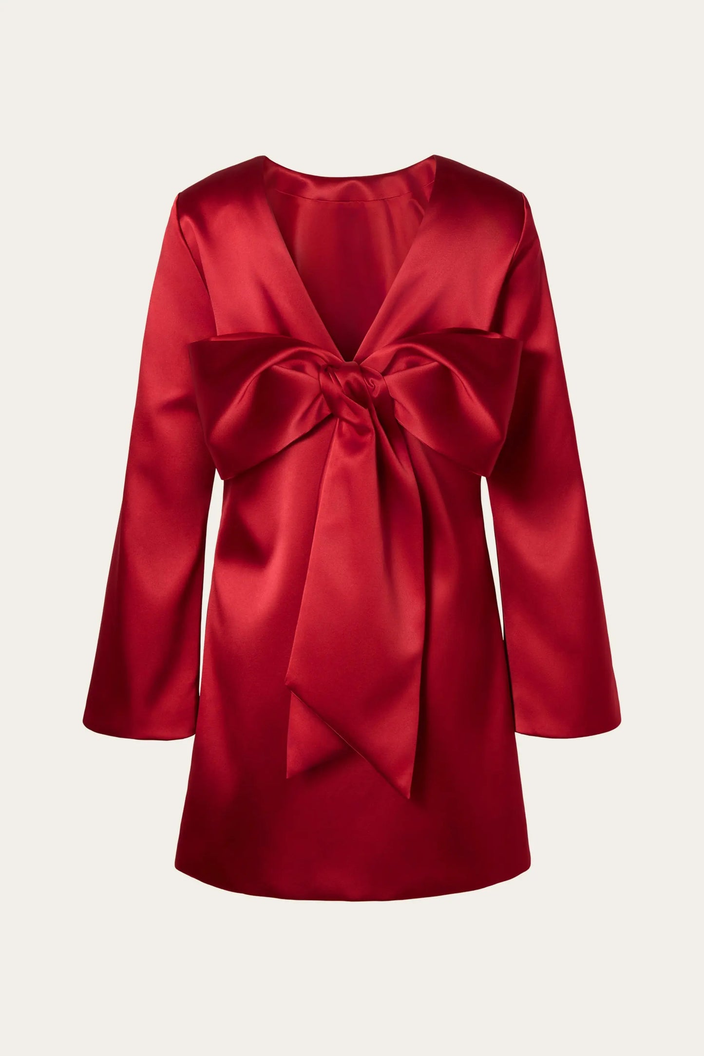 Elna Mini Dress in Deep Red