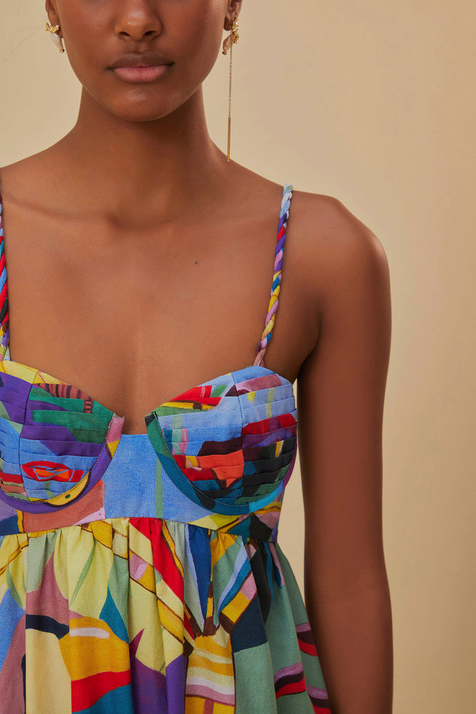 Tropical Scenario Maxi Dress in Multicolor