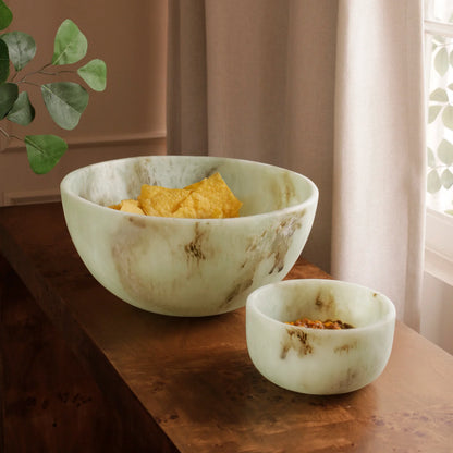 RESIN Giada Large Bowl Jade Swirl