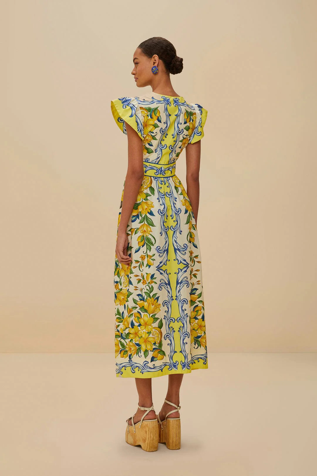 Off-White Sicily Scarf Organic Cotton Maxi Dress