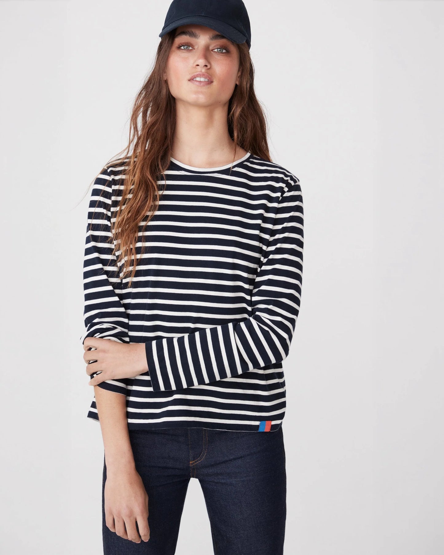 The Modern Long in Navy/Cream