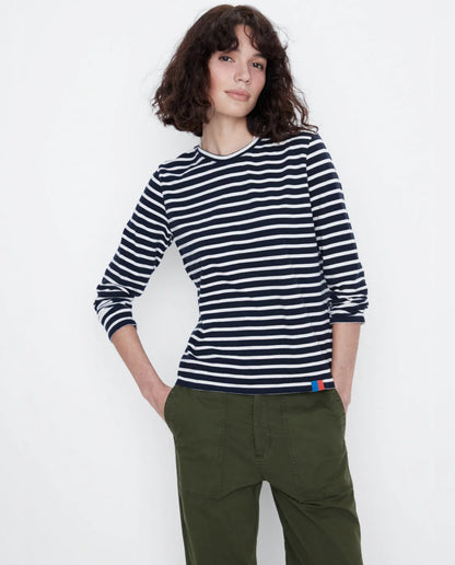 The Modern Long in Navy/Cream