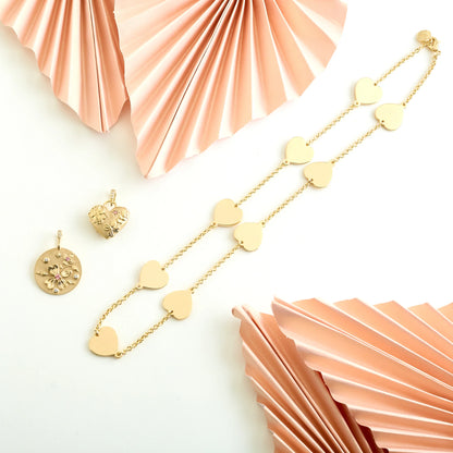 LOVE Pieces of My Heart Chain Necklace