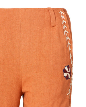 Charlie Sienna Poppy Embroidered Pant