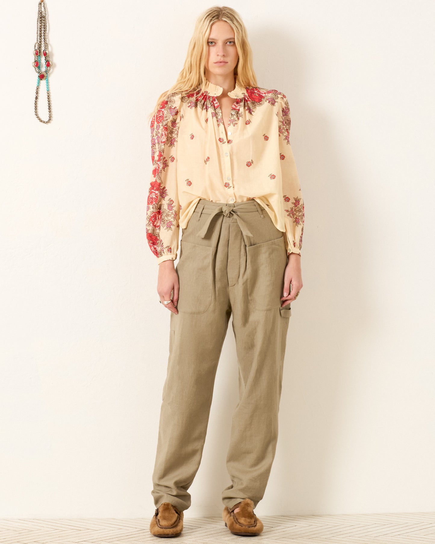 Annabel Rosebush Shirt in White