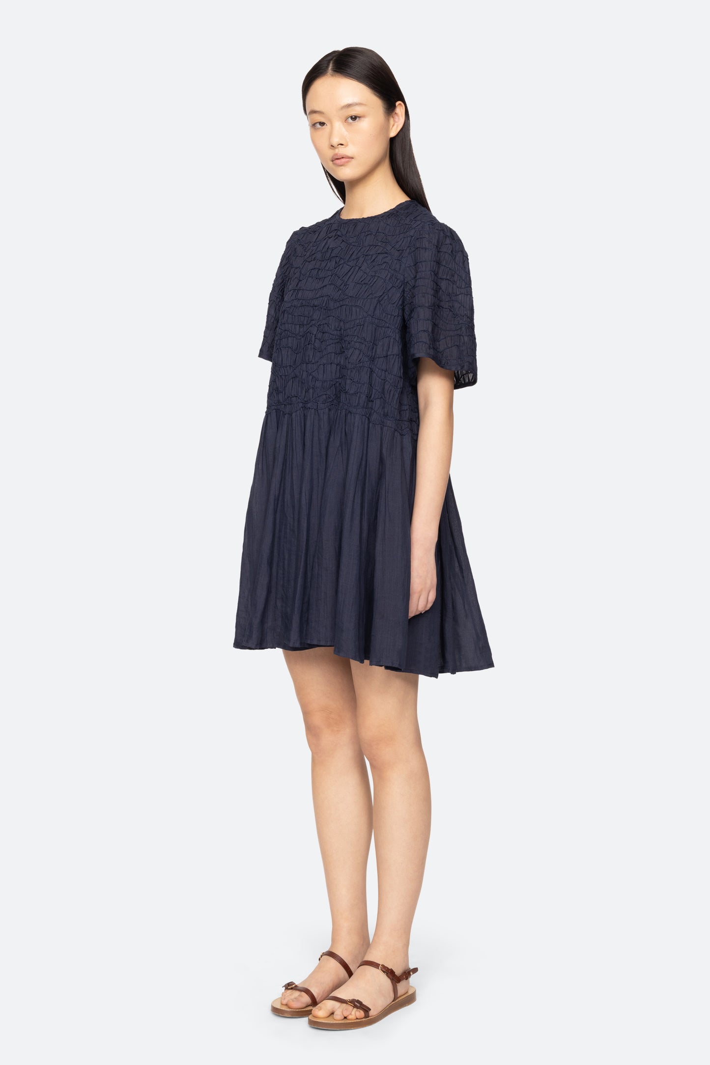 Imogen S/S Dress in Navy