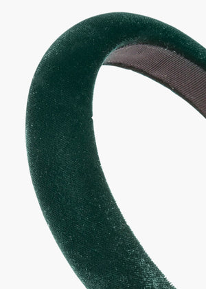 
            
                Load image into Gallery viewer, Kate Headband in Emerald Velvet
            
        