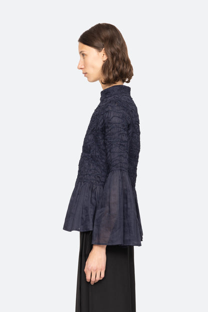 Imogen L/S Top in Navy