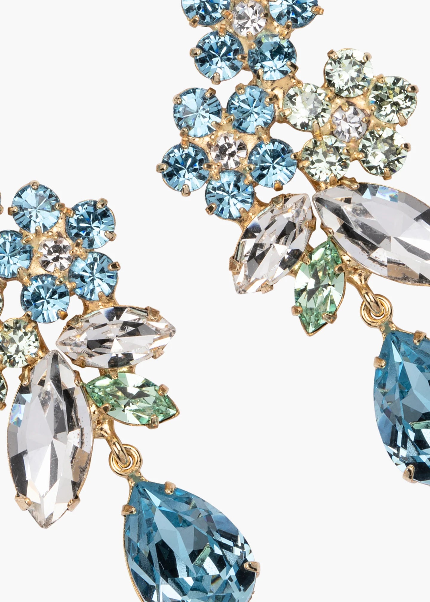 Bouquet Earrings in Bluebell