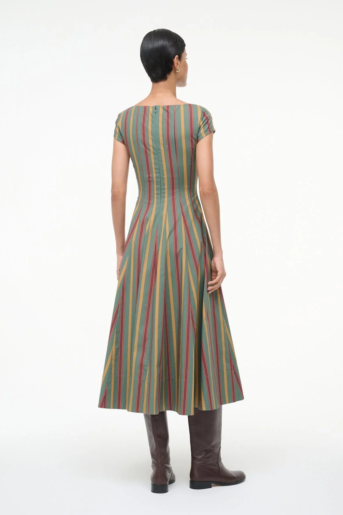 Short Sleeve Wells Dress in Trailblazer Stripe