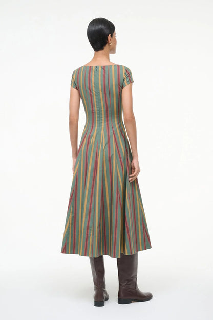 Short Sleeve Wells Dress in Trailblazer Stripe