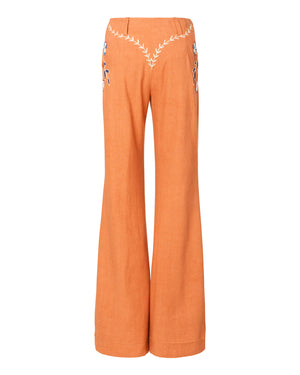 
            
                Load image into Gallery viewer, Charlie Sienna Poppy Embroidered Pant
            
        