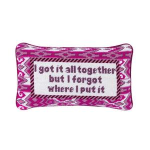 Got It All Together Needlepoint Pillow