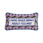 Mixed Drinks Needlepoint Pillow