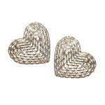 Petite Embellished Coeur Studs