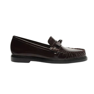 Clarita Laser Loafer in Dark Plum