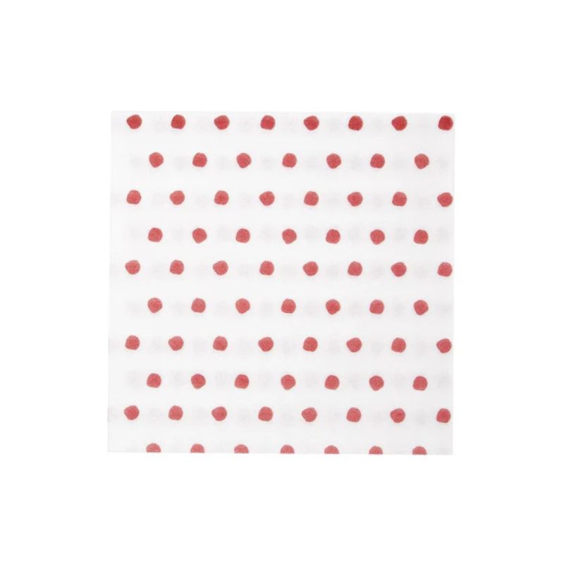 Papersoft Napkins Dot Dinner Napkins in Red