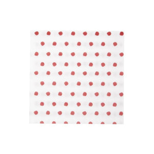 Papersoft Napkins Dot Dinner Napkins in Red