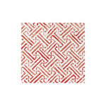 Papersoft Napkins Greek Key Red Cocktail Napkins