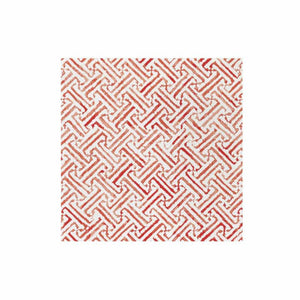 Papersoft Napkins Greek Key Red Dinner Napkins