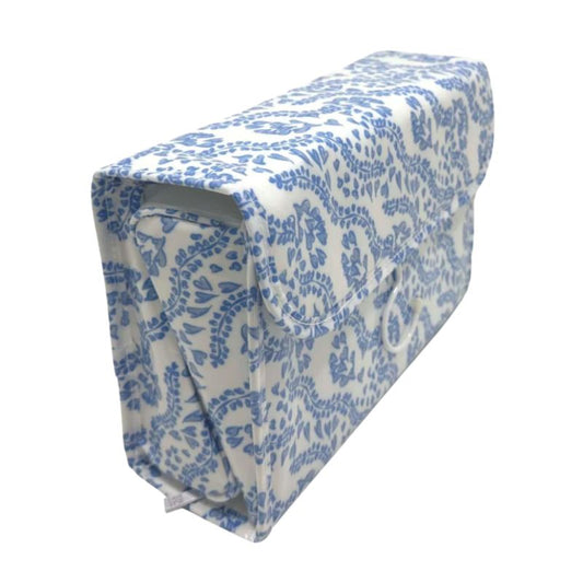 Luxe Gloss Hanging Toiletry Case in All Heart Blue