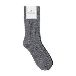 Cashmere Socks in Dark Grey