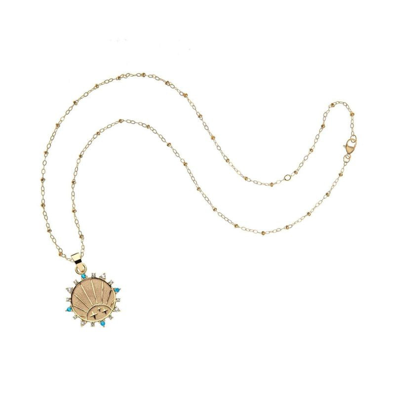 STRONG Petite Embellished Coin Necklace