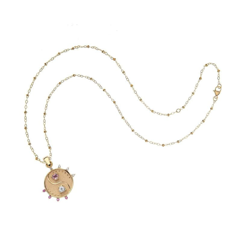 BALANCE Petite Embellished Coin Necklace