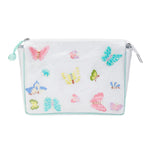 Butterfly Large Makeup Bag Aqua