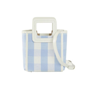 Mini Shirley Bag in Sky Gingham