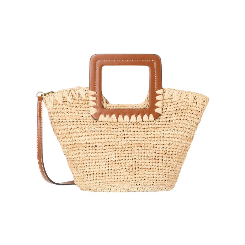 Shirley Mini Raffia Bucket Bag