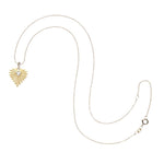 Baby Full Heart Love Pendant in Solid Gold