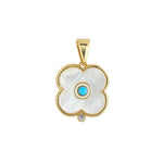 Mother of Pearl Evil Eye Charm