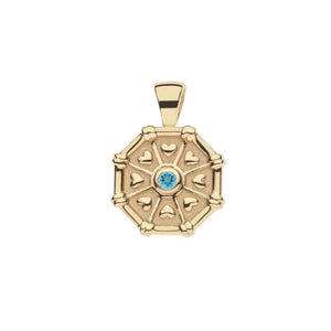 LUCKY Octagon Birthstone Pendant December