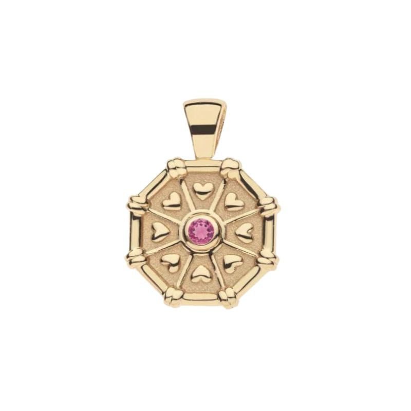 LUCKY Octagon Birthstone Pendant in October