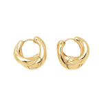 Petite Bleecker Hoops in Gold