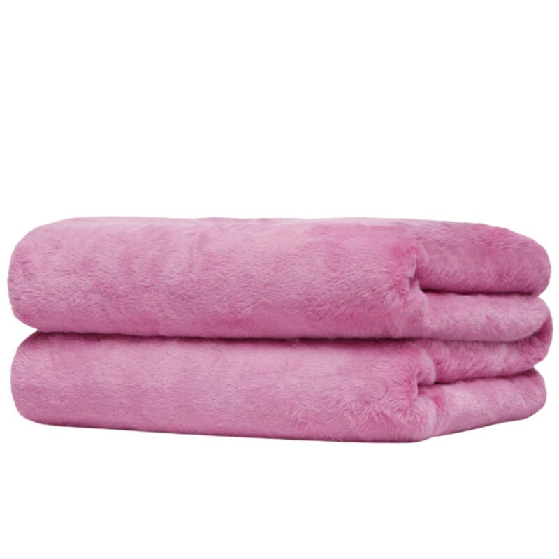 Brady Blanket in Sugar Pink