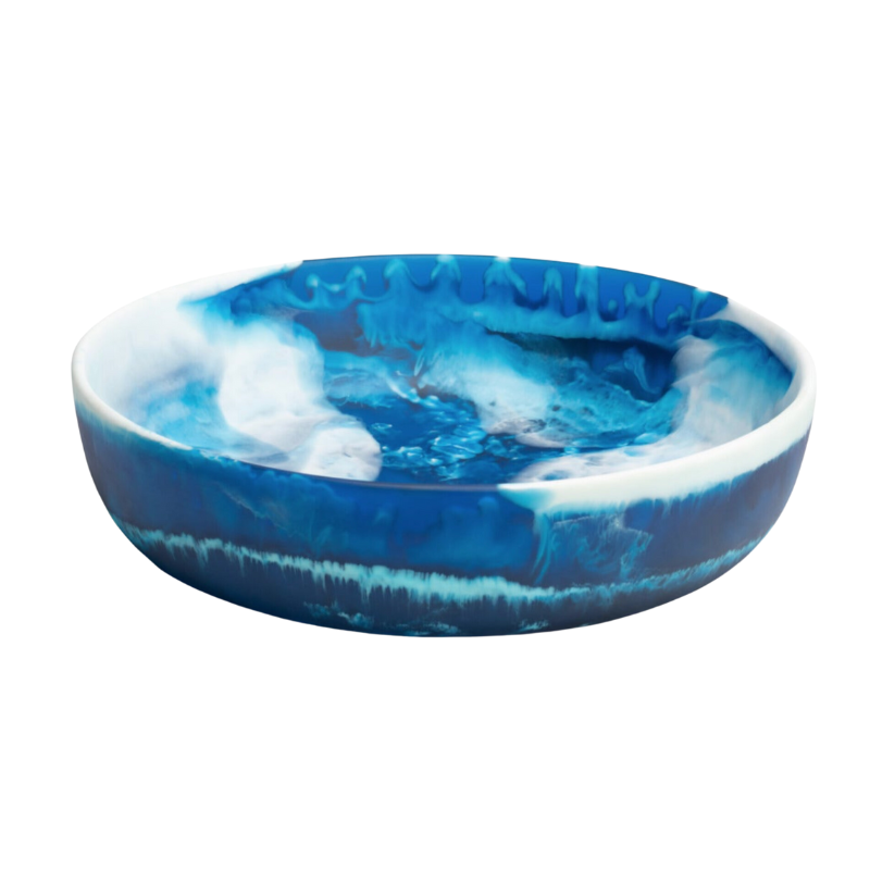 Hugo Blue Swirled Serving Bowl