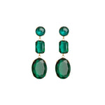 Adrian Earrings in Emerald