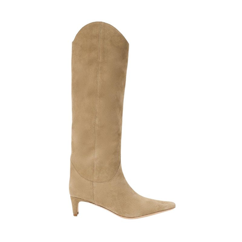 Western Wally Boot in Dune Suede