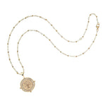 FAITH Petite Embellished Coin Necklace