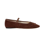 Leonie Espresso Suede Ballet Flat