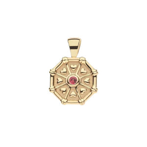 LUCKY Octagon Birthstone Pendant January